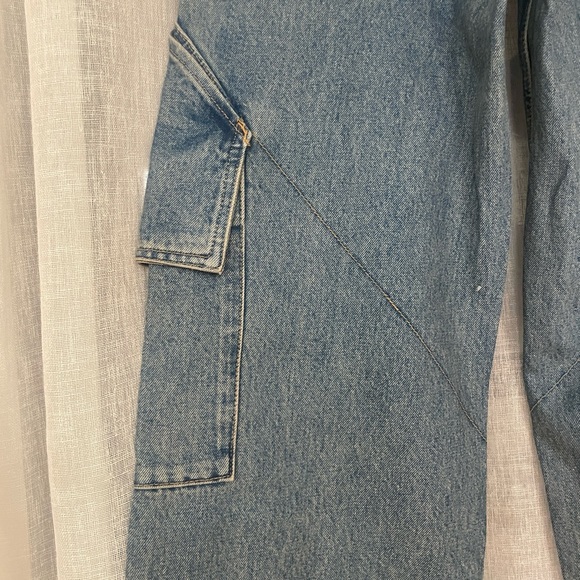 ASOS Weekday Mason Low Rise Loose Cargo - Picture 2 of 14